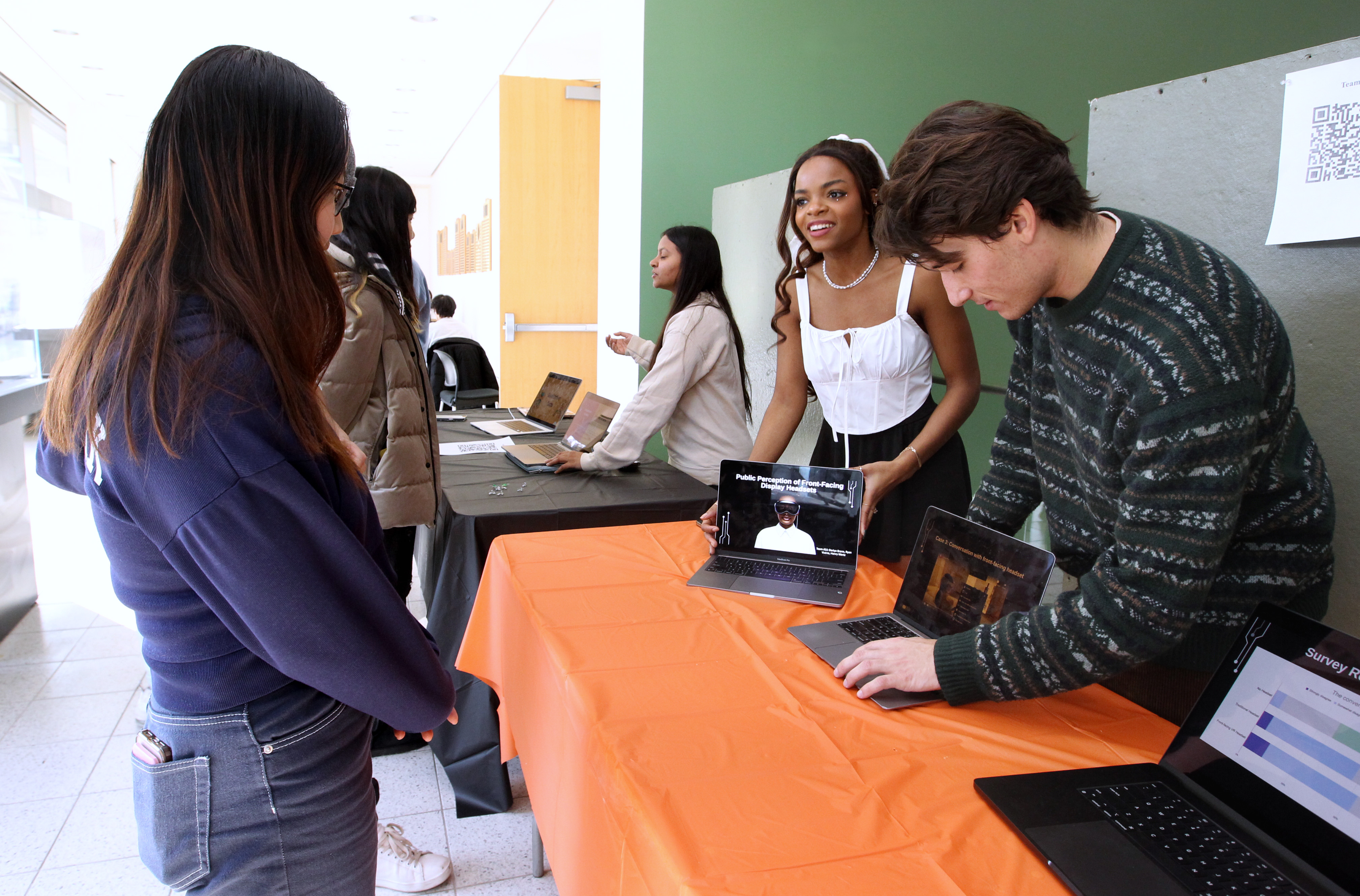 students at an HCI presentation