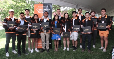 Photo of Students at Class Day with their awards