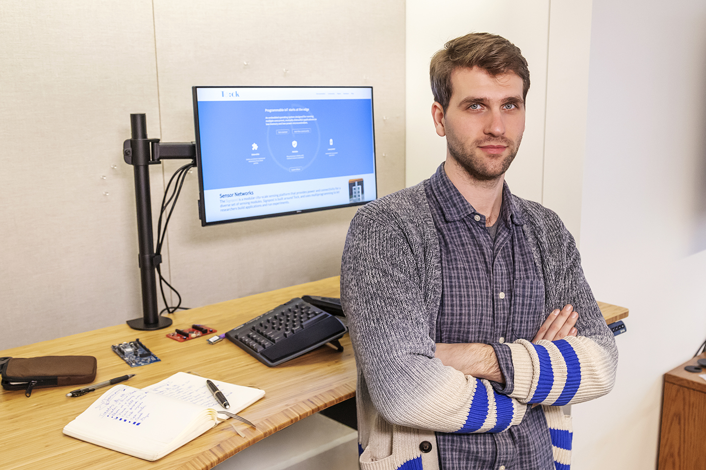 Amit Levy standing in his office